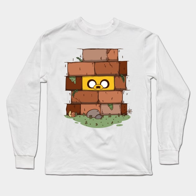 Adventure Time - Another Brick On The Wall Long Sleeve T-Shirt by gseignemartin